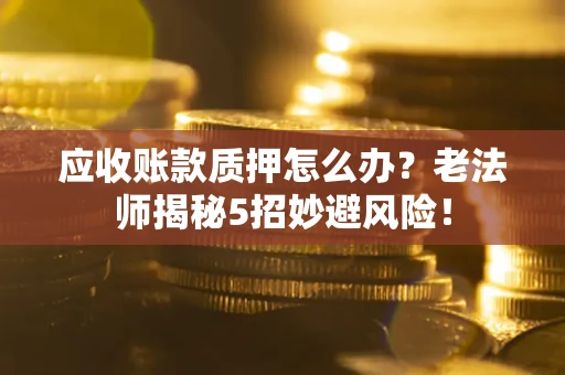济南应收账款质押怎么办?老法师揭秘5招妙避风险! 济南应收账款质押怎么办?老法师揭秘5招妙避风险!