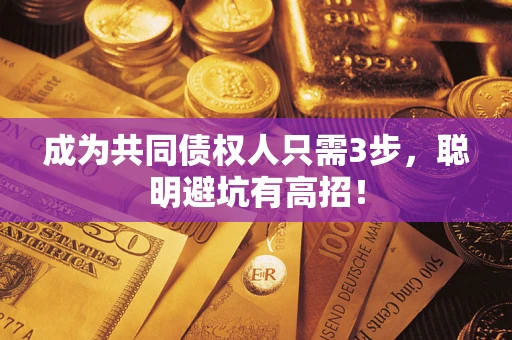济南成为共同债权人只需3步,聪明避坑有高招! 济南成为共同债权人只需3步,聪明避坑有高招!