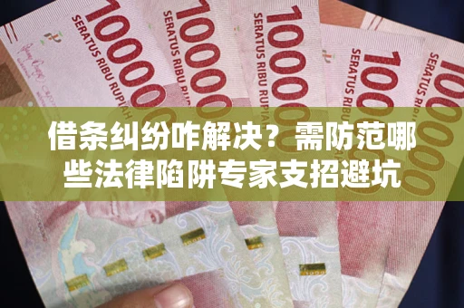 济南借条纠纷咋解决?需防范哪些法律陷阱专家支招避坑 济南借条纠纷咋解决?需防范哪些法律陷阱专家支招避坑